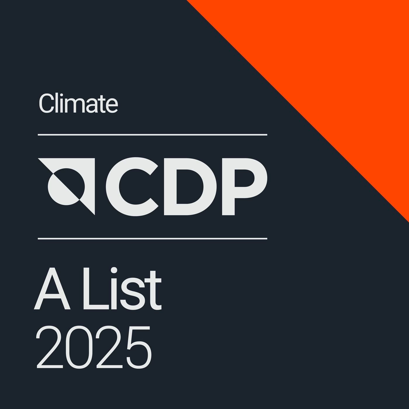 logo: CDP A List 2025