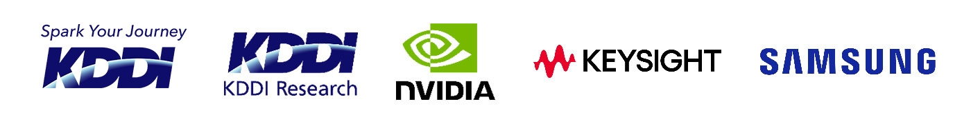 Logo (KDDI, KDDI Research, Inc., NVIDIA, Keysight, Samsung Research America)