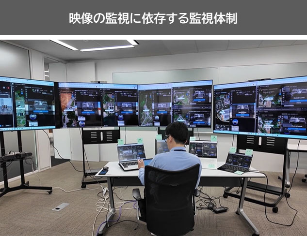映像の監視に依存する監視体制