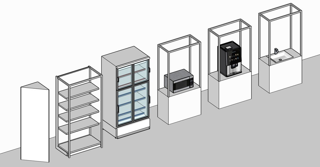 商品棚(ユニット)のイメージ図